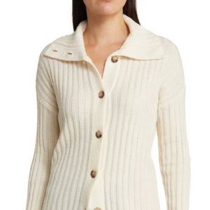 Banana Republic Wool blend Italian ribbed cardigan